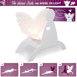 Faltbarer Teelichthalter aus Metall ´Ang