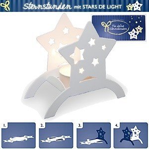 Faltbarer Teelichthalter aus Metall ´Sta