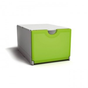 Faltbox 8er-Set grün-weiß