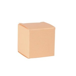 Faltschachtel Mini Würfel, aprikose