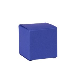 Faltschachtel Mini Würfel, dunkelblau