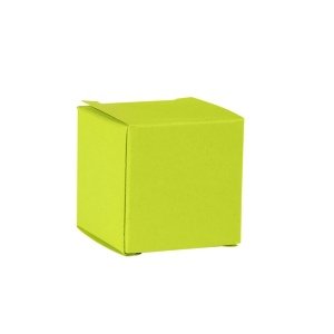 Faltschachtel Mini Würfel, limette