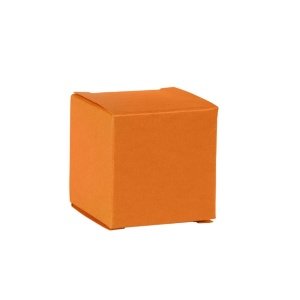Faltschachtel Mini Würfel, orange