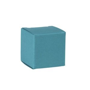 Faltschachtel Mini Würfel, petrol