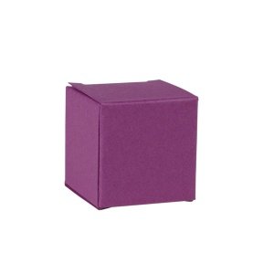 Faltschachtel Mini Würfel, violett