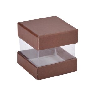 Faltschachtel Pure, braun, 6 St.