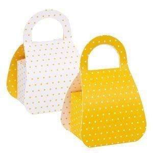 Faltschachtel Sweet 50s, gelb-weiß