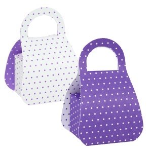 Faltschachtel Sweet 50s, lila-weiß