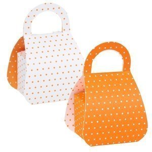 Faltschachtel Sweet 50s, orange-weiß