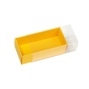 Faltschachtel Transparent, gelb
