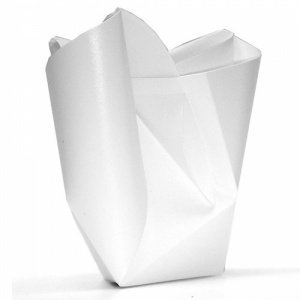 Faltvase Blumenvase FALTER weiß