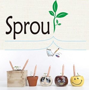 Fancyus Sprout Bleistift-Set mit Kräutersamen