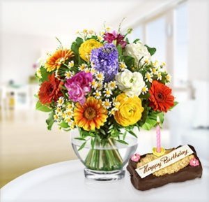 Farbenzauber mit Geburtstagstörtchen