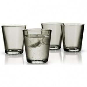 Farbige Gläser 4er Set in smokey grey 56