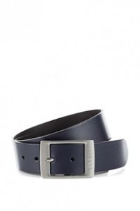 Farbiger Logo-Leder-Gürtel