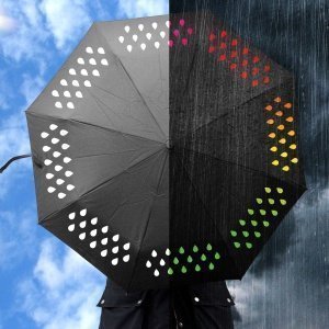 Farbwechselnder Regenschirm