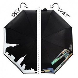 Farbwechselnder Regenschirm