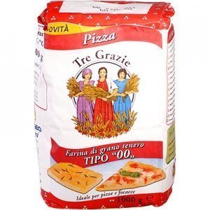 Farina tipo 00 per Pizza Tre Grazie 1Kg 