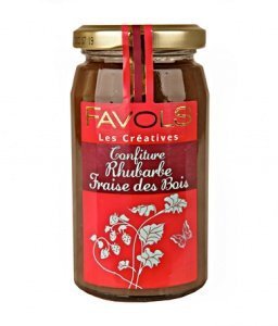 Favols Rhabarber-Walderdbeeren-Konfitüre