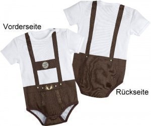 FC Bayern Baby Body Lederhose