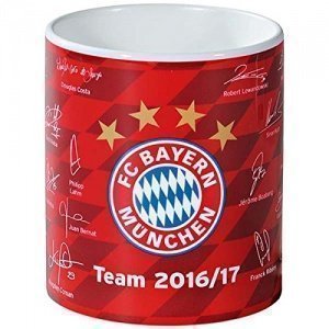 FC Bayern Tasse Unterschriften