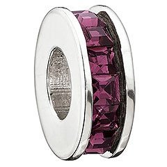 February Amethyst Flicker Bead