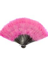 Feder-Fächer hotpink
