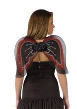 Feenflügel burgund-schwarz