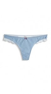 Fein gestreifter String