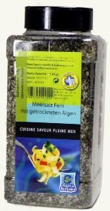 Feines Meersalz mit Meeresalgen, 1Kg