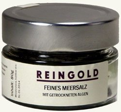 Feines Meersalz mit getrockneten Algen, 