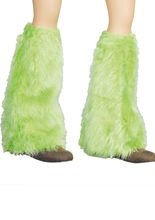 Fell-Schlag-Stulpen Hippie grün