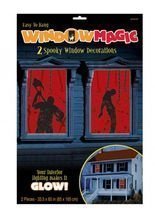 Fenster-Sticker Schlachthaus Halloween-D