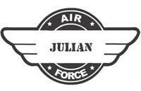 Fenstersticker Kinder (L) airforce