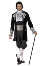 Fever Barock Graf Vampir Kostüm schwarz-