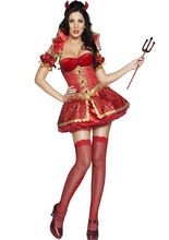 Fever Teufelin Luzifer Damen Kostüm rot-