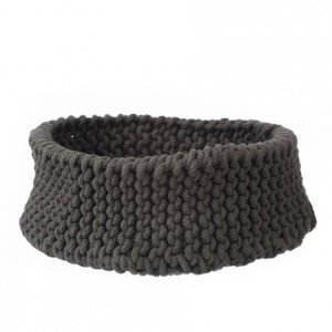 ferm Living - Knitted Basket, anthrazit 