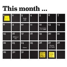 ferm Living - Wandsticker Calender