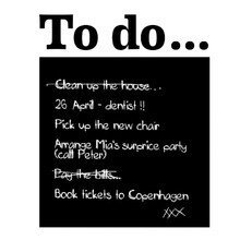 ferm Living - Wandsticker To Do