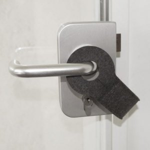 FILZRIEMEN flexibler Türstopper, antharz