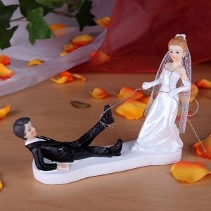 Figur *Bräutigam an der Leine*