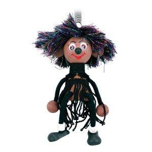 Figur Schwarzer Junge mit Feder von Mert