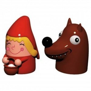 Figuren Rotkäppchen und der Wolf