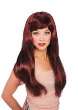 Filmstar Gothic Vampirin Perücke lang mi