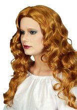 Filmstar Langhaar-Perücke Locken kupferr