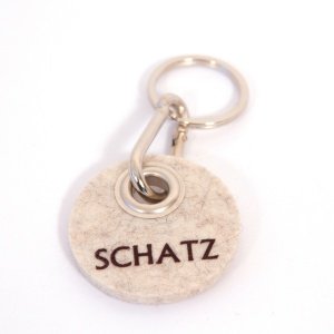 Filz-Schlüsselanhänger Schatz