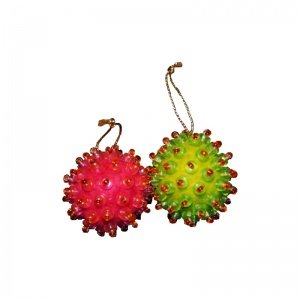 Filzkugel Set 2 Kugeln in NEON 