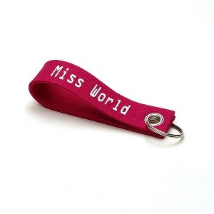 Filzschlüsselband `Miss World`