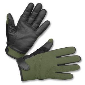 Fingerhandschuhe Neopren/ Kevlar oliv