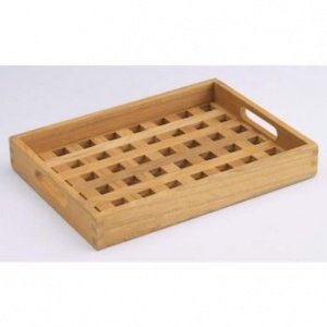 Fionia Tablett 36x52 cm aus Teakholz von